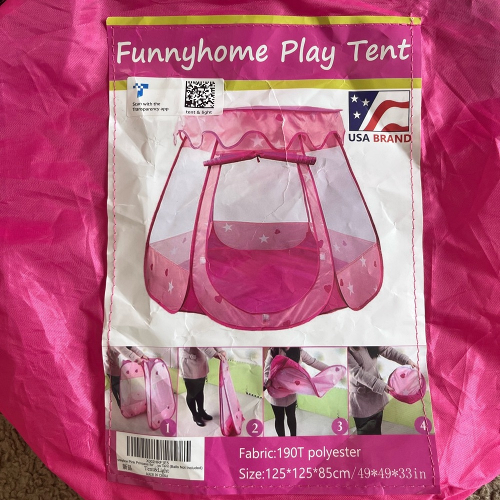 Pink Play Tent for Kids